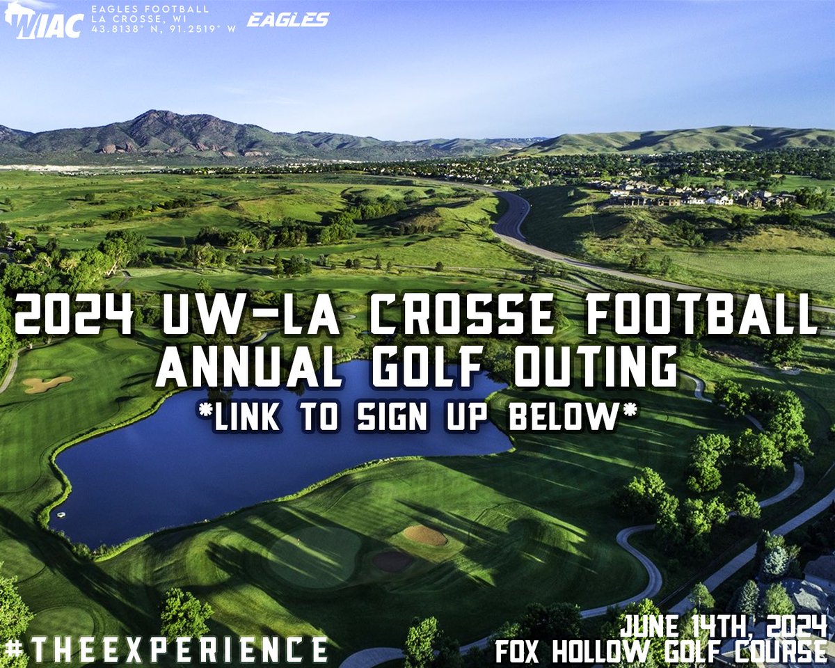 Registration for our 2024 Golf Outing on June 14th is live! 🦅🏈 🔗: uwlax.edu/foundation/con… #TheExperience #d3fb