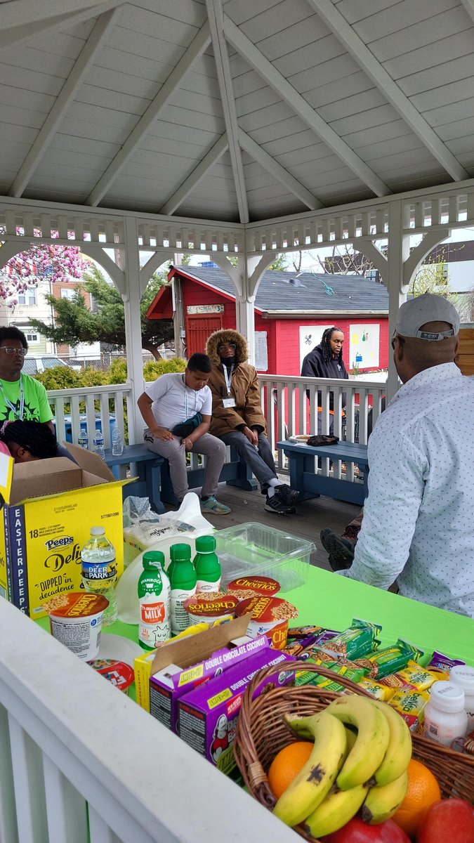 16th District's Captain Brown joined A New Dawn Inc. while they teach the youth about self sustaining gardening. The 16th District will participate with a garden as well this year.