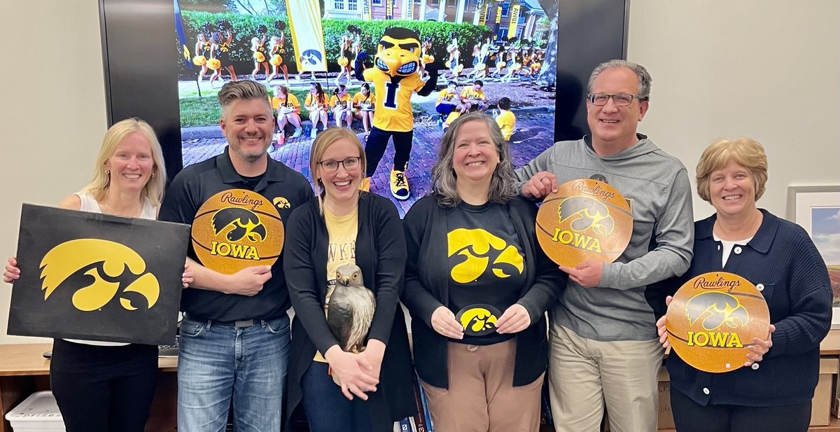 We are cheering on Iowa Women's Basketball as they prepare for tonight's game against Louisiana State University. Go Hawks! #EliteEight