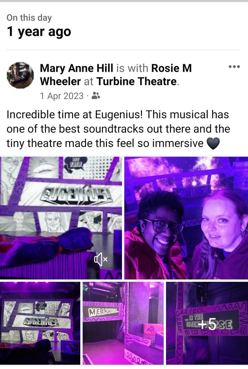 Well, now I have to spend the evening listening to these songs, pretending I'm back there. I miss this show and this incredible theatre 🖤 <a href="/eugeniusuk/">Eugenius!</a> <a href="/TurbineTheatre/">The Turbine Theatre</a>