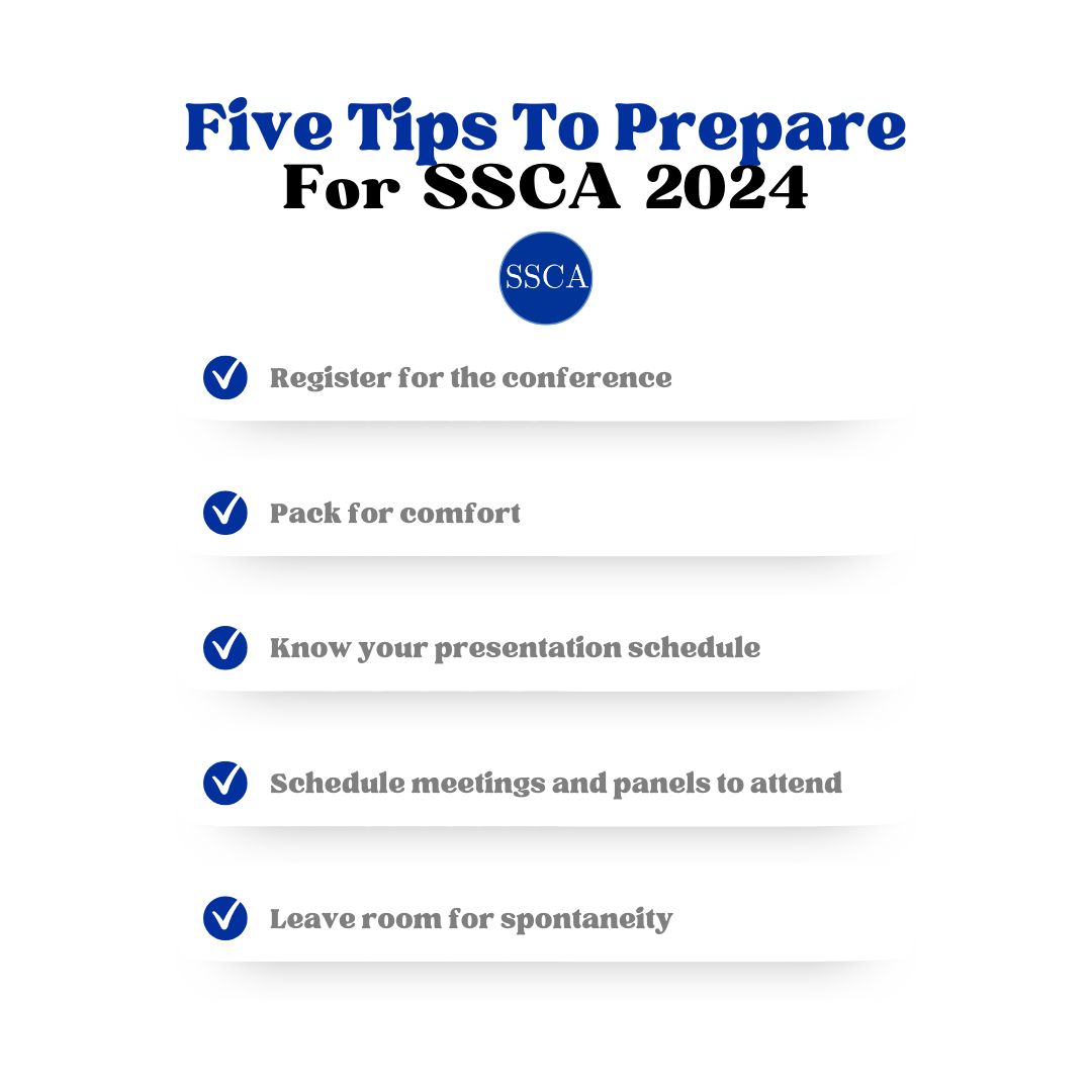 It's almost conference time! We're excited to see everyone in just a few days. If you're new to SSCA or new to conferencing, here are some tips to plan out your week. See you soon in Frisco!