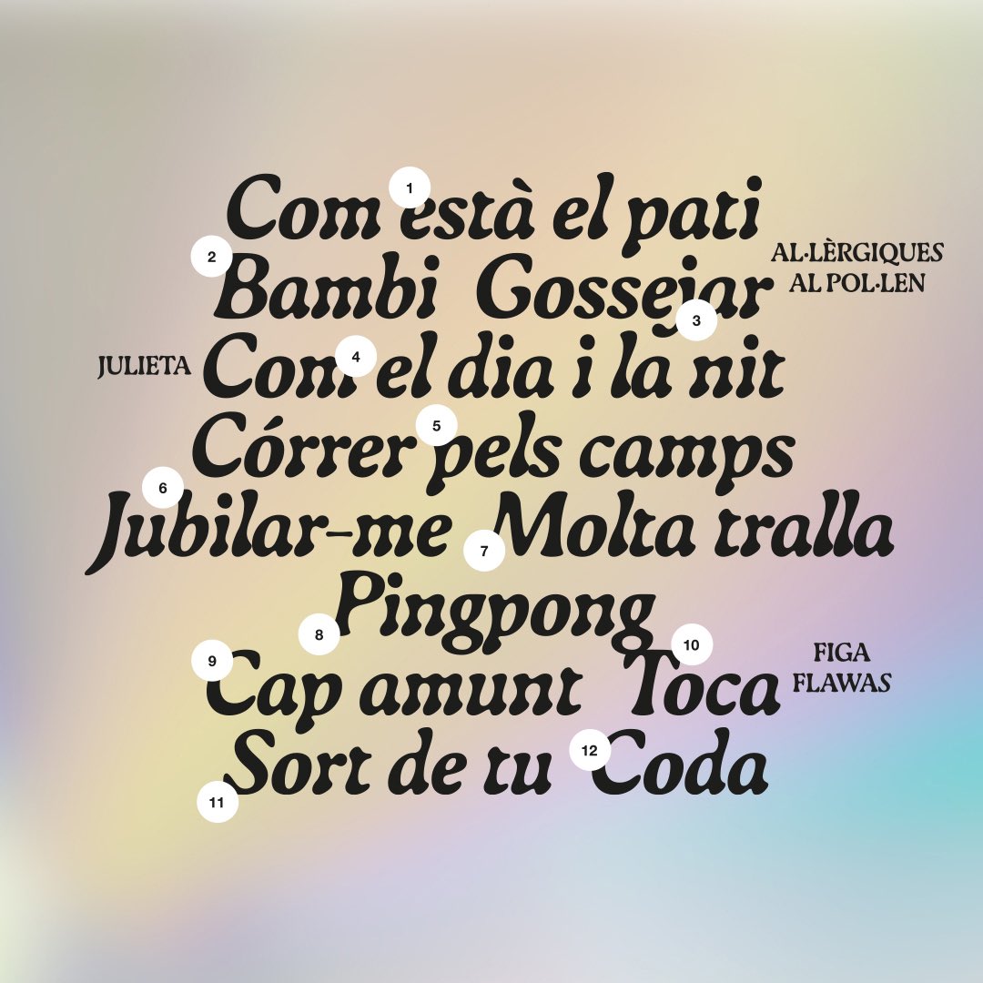 🍑FRUIT DEL DELIRI🍑 11/04/24
D’aquí a menys de dues setmanes el nostre 6è disc per fi serà vostre!