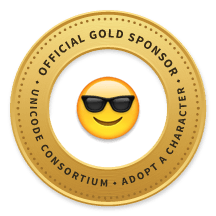 Unicode thanks Holly Serdy, our newest Gold Sponsor! #UnicodeAAC aac.unicode.org/sponsors#g1F60E