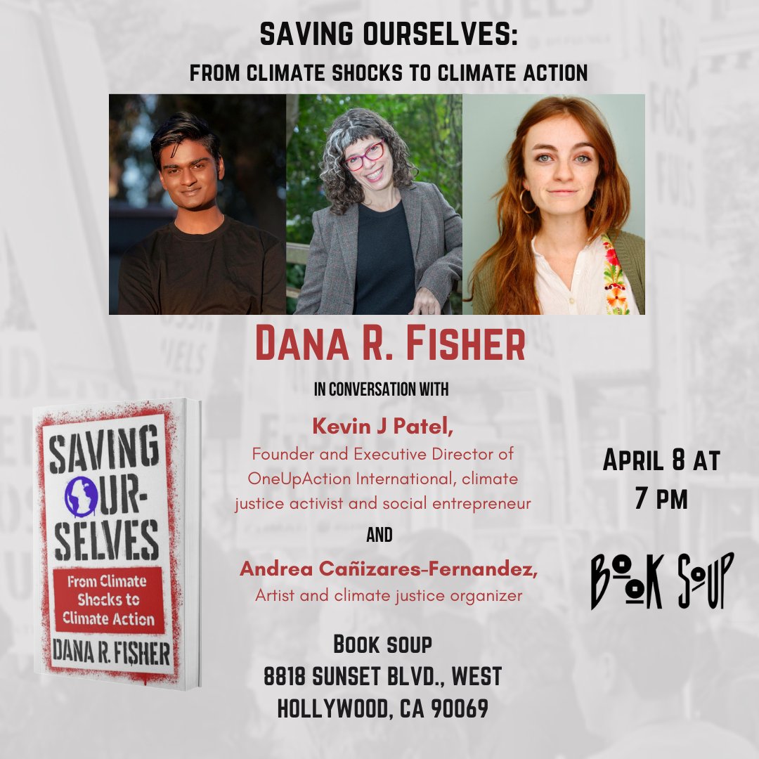 Next Monday, join @imkevinjpatel , Andrea Cañizares-Fernandez, and me for a conversation about #SavingOurselves at @BookSoup in Los Angeles at 7 pm.

Details at: booksoup.com/event/dana-fis…