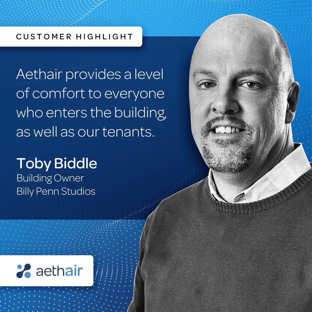 Billy Penn Studios successfully implemented Aethair in their building, adding value for tenants & visitors. Explore the Billy Penn Studios case study here: bit.ly/aethair-bps

#Data #Monitoring #IAQ #AirQuality #HealthyBuildings