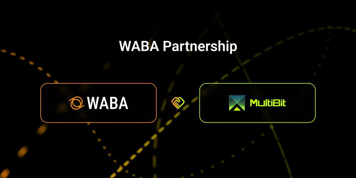 WABA and MultiBit Forge Strategic Partnership WABA is utilizing MultiBit (@Multibit_Bridge) as the official bridge for the network’s native token $WABA facilitating seamless integration into the Ethereum ecosystem