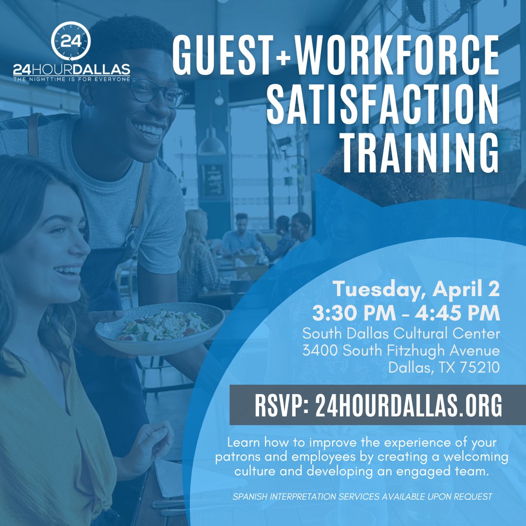 See you tomorrow for our Guest & Workforce Satisfaction Training from 3:30 – 4:45 PM at the SDCC. Attend and leave equipped with diverse ideas & strategies to effectively engage your team and elevate guest satisfaction! 🗓️ RSVP Here: bit.ly/3IKLw2V