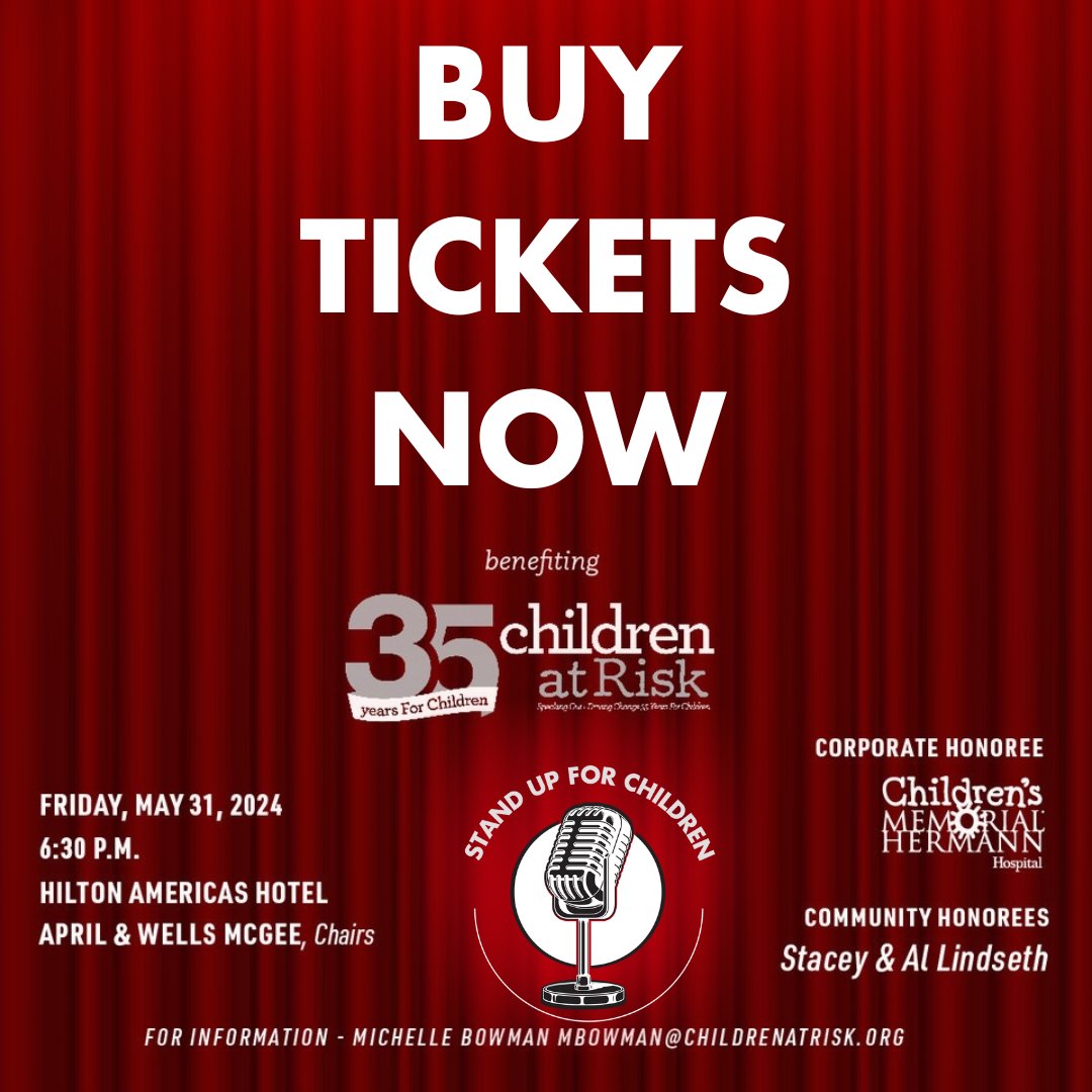 Your ticket to change is just a click away! Join us at the Stand Up for Children Gala & make a difference in the lives of Texas kids. Secure your spot by clicking the link in our bio now for an unforgettable night! Register now: ow.ly/NgpO50R61BK