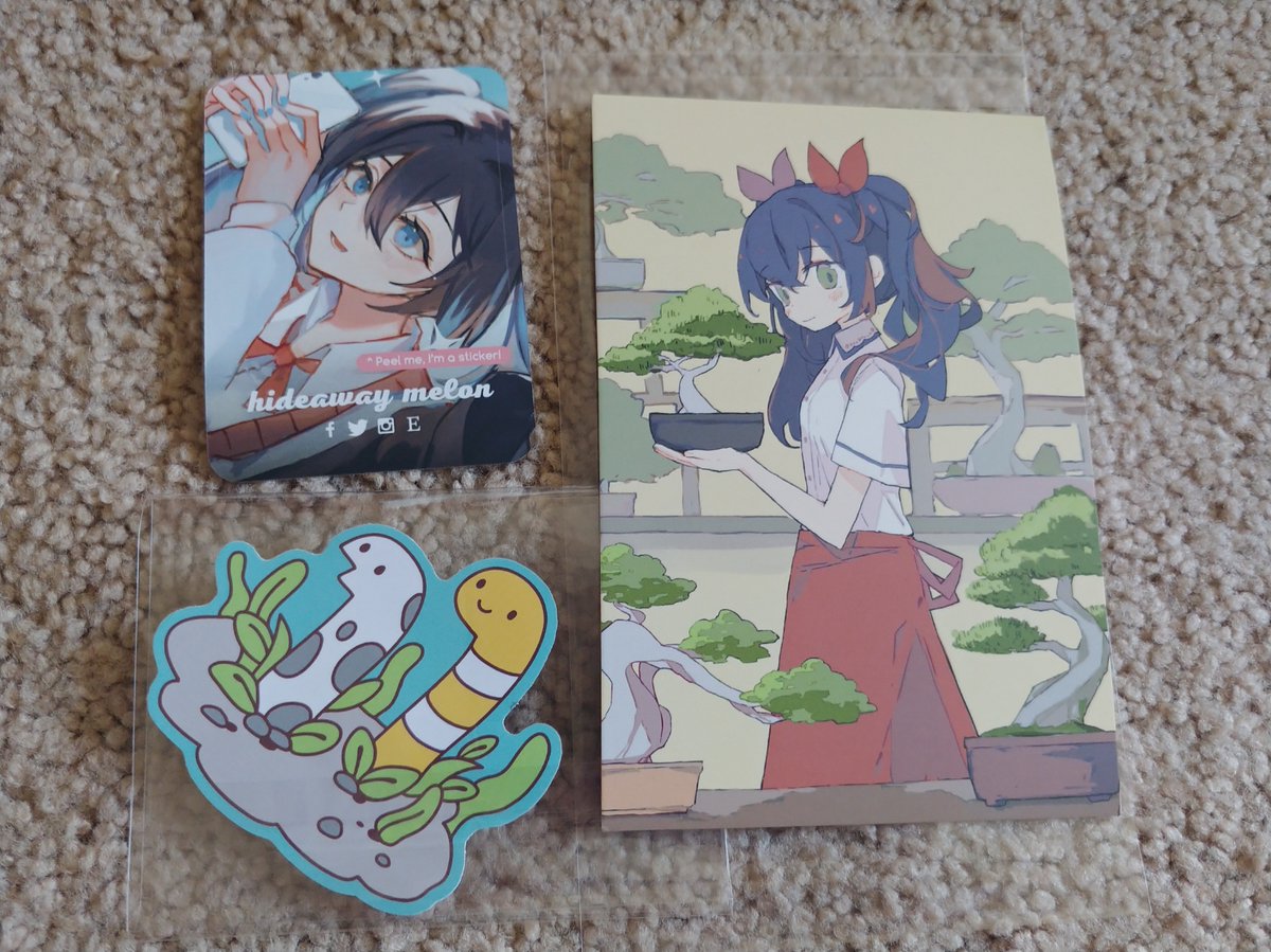 Got another print from @HideawayMelon and the eel sticker to replace the one I lost from last year.