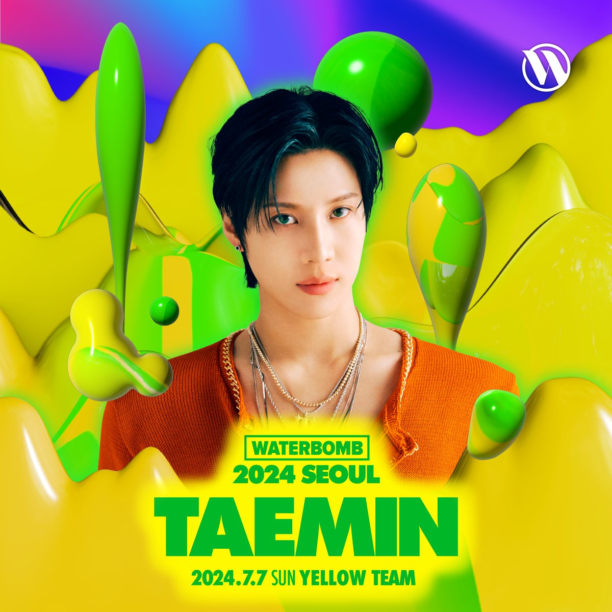 You got me guilty💋
유죄인간 태민 워터밤 출격🔥

🟡 YELLOW TEAM l 7.7(SUN)

WATERBOMB SEOUL 2024
✅날짜 : 2024년 7월 5일(금) ~ 7일(일)
✅티켓 구매 : waterbombfestival.com/ticket/

📌유의사항
*각 회차의 티켓이 매진되면, 별도 공지 없이 자동으로 가격이 상승된 다음 회차의 티켓이