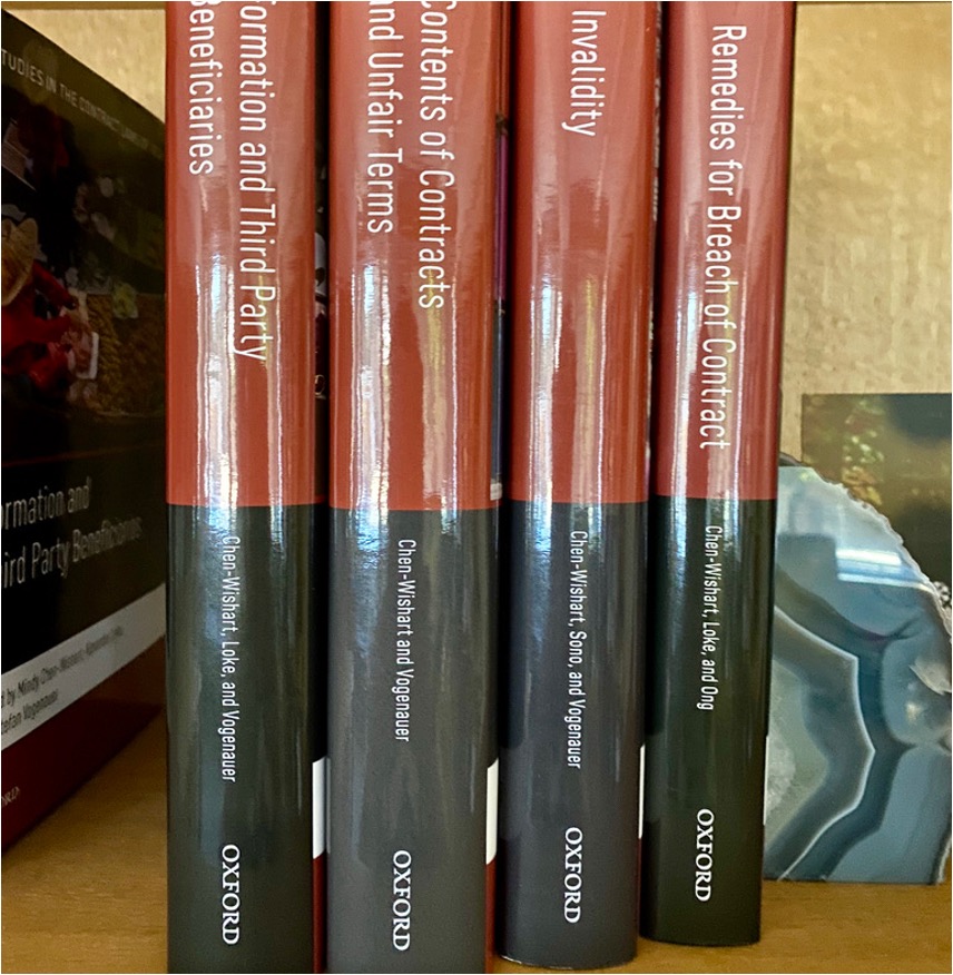 excited Studies in the Contract Laws of Asia- 4 volumes out 1 in production last one kicked off- conference in September end is in sight!!!!!! Vol 1 published in 2016 hopefully Vol 6 in 2026 v v tired