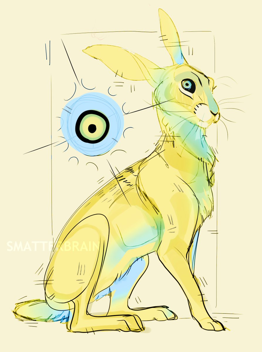 I feel like if any animal could give the evil eye, it would be a hare.