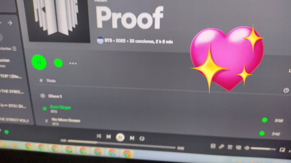BTSweShine13's tweet photo. Respondiendo también a @dani20130613 
Haciendole stream a proof para ayudar más aún a BTS grupal 🙏🏼💪🏼

Ss haciendole stream a BTS o a sus miembros desde cualquier plataforma!
#bts #NoStreamNoArmy #streamonspotify 

Cuando puedan @EdithSca @XRedsita_ @Mar_Army52Hz https://t.co/jKNVFCUJgi