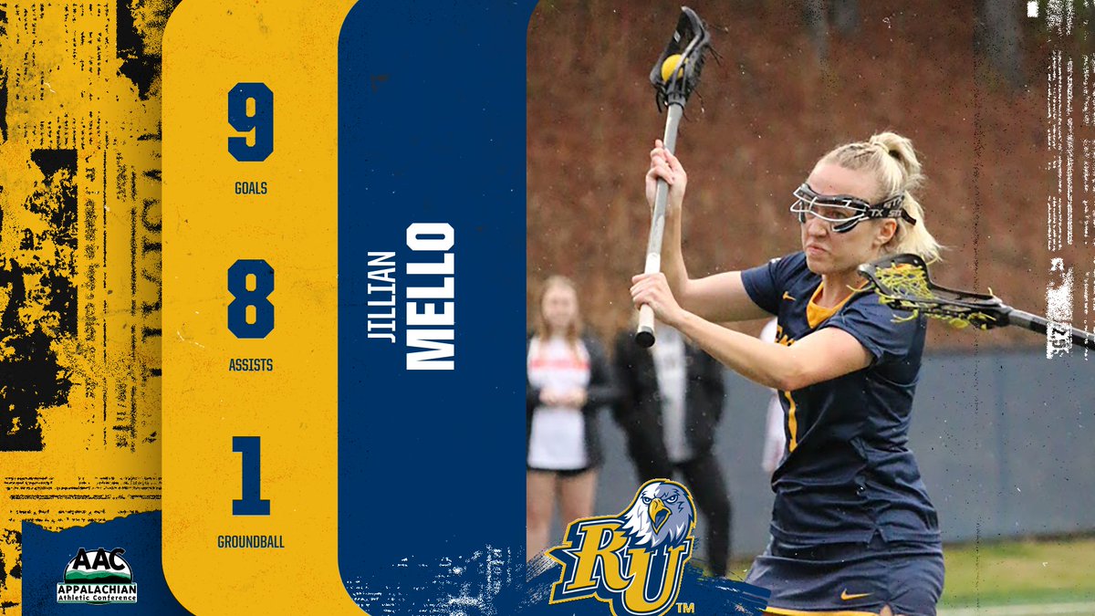 Congrats to Jillian Mello of @RU_Eagles on being named the #AACWLAX Offensive Player of the Week - bit.ly/3TXf0kw #NAIAWLAX #ProudToBeAAC
