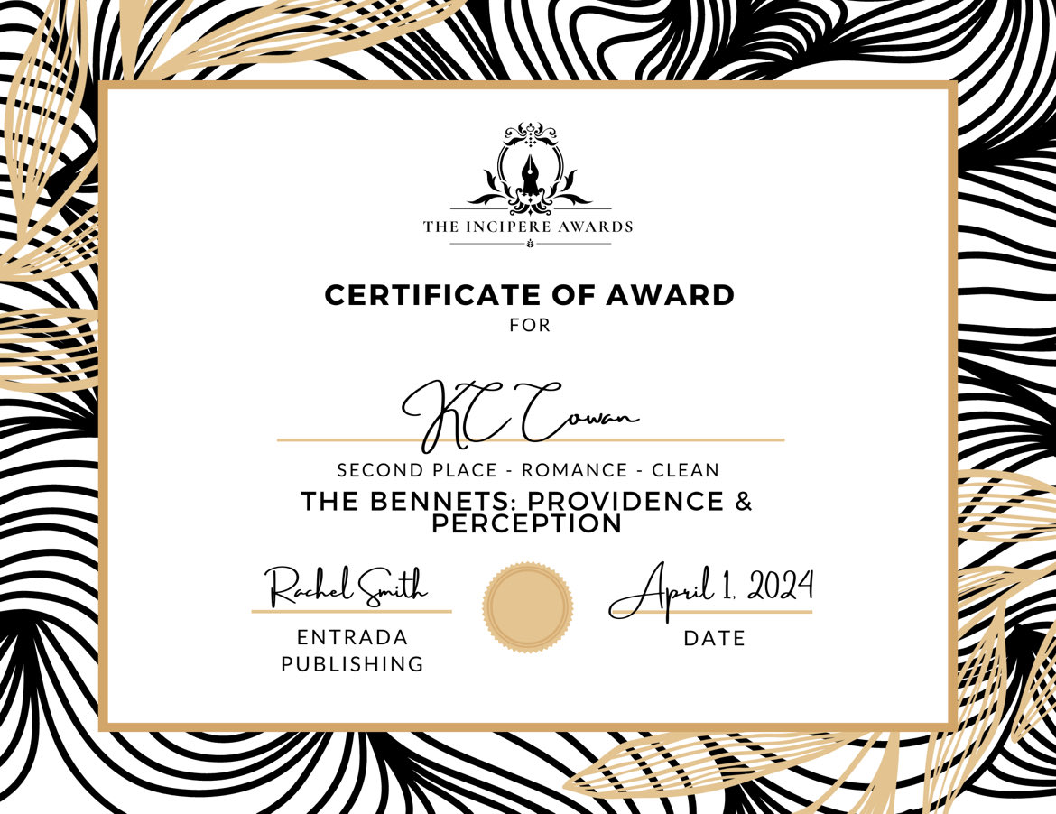Very proud that my Regency romance, The Bennets, won second place in the Incipere writing competition! #writingcommunity #merytonpress #awards
