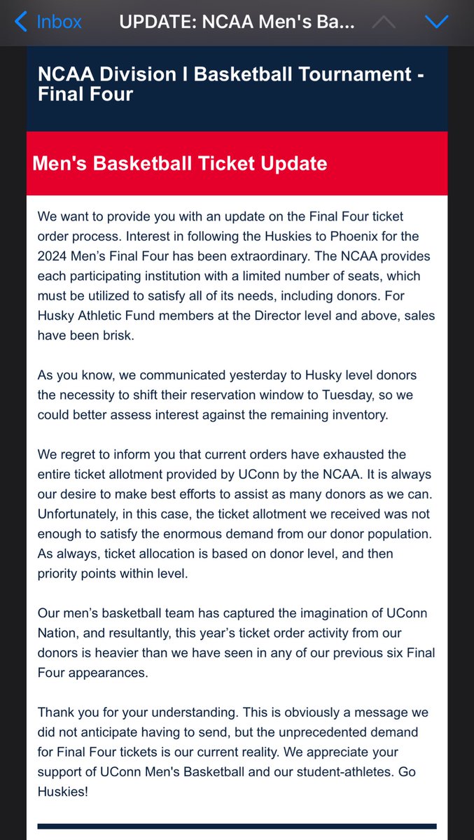 Chad_Pothoff's tweet photo. Say April Fools right now @UConnHuskies https://t.co/G00ErtPGtU