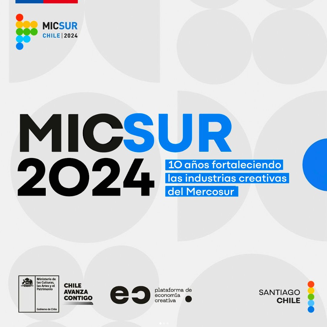 Amig@s estaremos participando en el MICSUR 2024, organizado por @economiascreativas y @subseculturas.

Estamos felices de participar en este increíble evento internacional que se llevará a cabo del 17 al 20 de abril de 2024 en el <a href="/Museo_MAC/">Museo de Arte Contemporáneo</a> y <a href="/MNBAChile/">MNBA Chile | Museo Nacional de Bellas Artes</a> 

😀🎬📹🎮