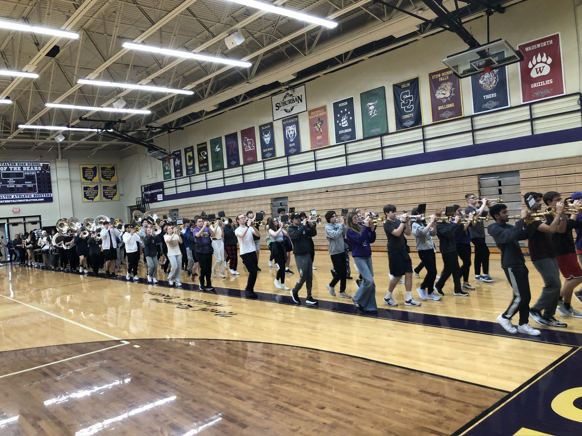 BurdickNRBand's tweet photo. Heading to Disney today with the North Royalton HS Marching Band! 
We just had our final rehearsal before boarding the buses! https://t.co/dIDP59gzGa