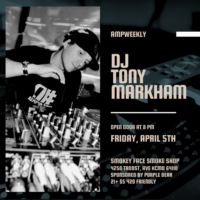 KansasCityRaver's tweet photo. 4/5 #AMPWeekly w/Tony Markham B2B DJ Pintsize Smokey Face Smoke Shop Sponsored by Purple Bear 4250 Troost KCMO 21+ $5 420 friendly, outside refreshments ok, donations for refreshments. FREE Give-A-Ways - FREE VIDEO GAMES 8pm
https://t.co/cbarF3guhw #alliedmovementproductions https://t.co/4BbUJgRQeb