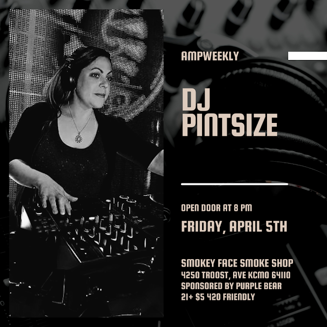 KansasCityRaver's tweet photo. 4/5 #AMPWeekly w/Tony Markham B2B DJ Pintsize Smokey Face Smoke Shop Sponsored by Purple Bear 4250 Troost KCMO 21+ $5 420 friendly, outside refreshments ok, donations for refreshments. FREE Give-A-Ways - FREE VIDEO GAMES 8pm
https://t.co/cbarF3guhw #alliedmovementproductions https://t.co/4BbUJgRQeb