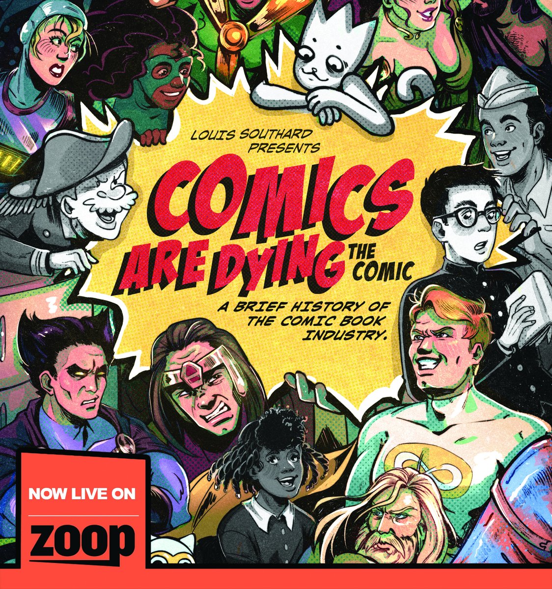 For over a century, people have said comics are dying. We're here to say that it's alive! Introducing COMICS ARE DYING: THE COMIC! Our campaign is now live on @WeAreZoop! Click the link to check out our campaign! Link: zoop.gg/c/comicsaredyi… #ComicsAreDying #comics 1/?