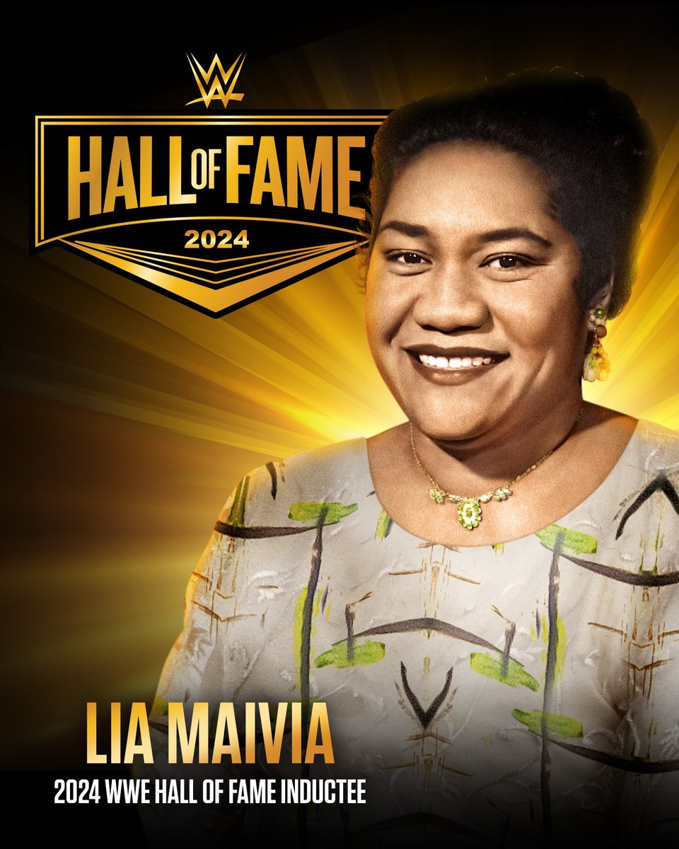 As first announced by her grandson @TheRock, Lia Maivia will be inducted into the #WWEHOF Class of 2024. wwe.com/article/lia-ma…