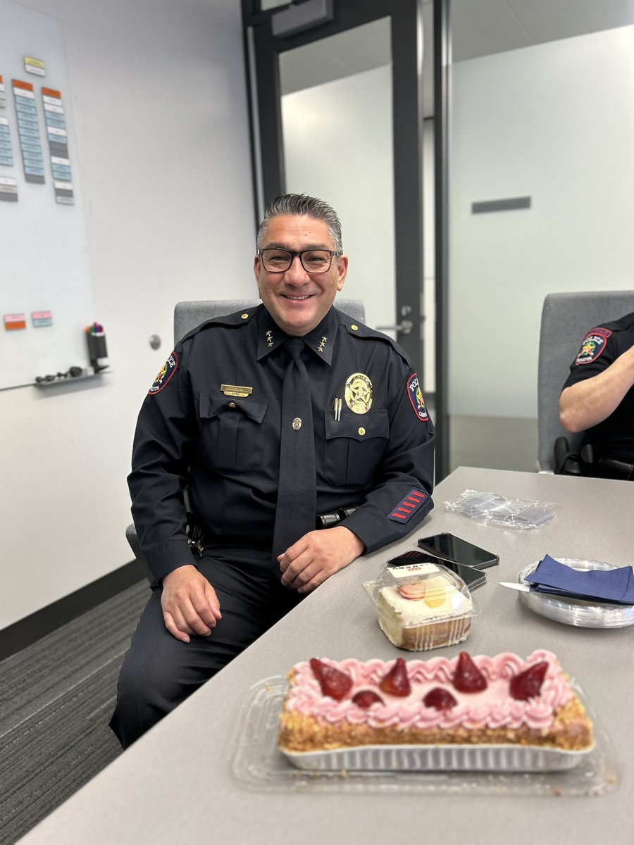 Help us wish Chief Arredondo a happy birthday! 🎉 He was born on April Fools Day… 😬 the guy deserves some love. Thank you for your continued leadership! We feel so lucky to have you in our family. #carrolltontx #carrolltontxpd