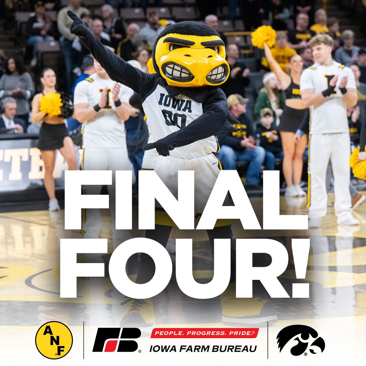 Dancing into the Final Four! 🏀 Congratulations to the Iowa Hawkeye Women! 👏🏻 @TheIowaHawkeyes @IowaWBB #Hawkeyes