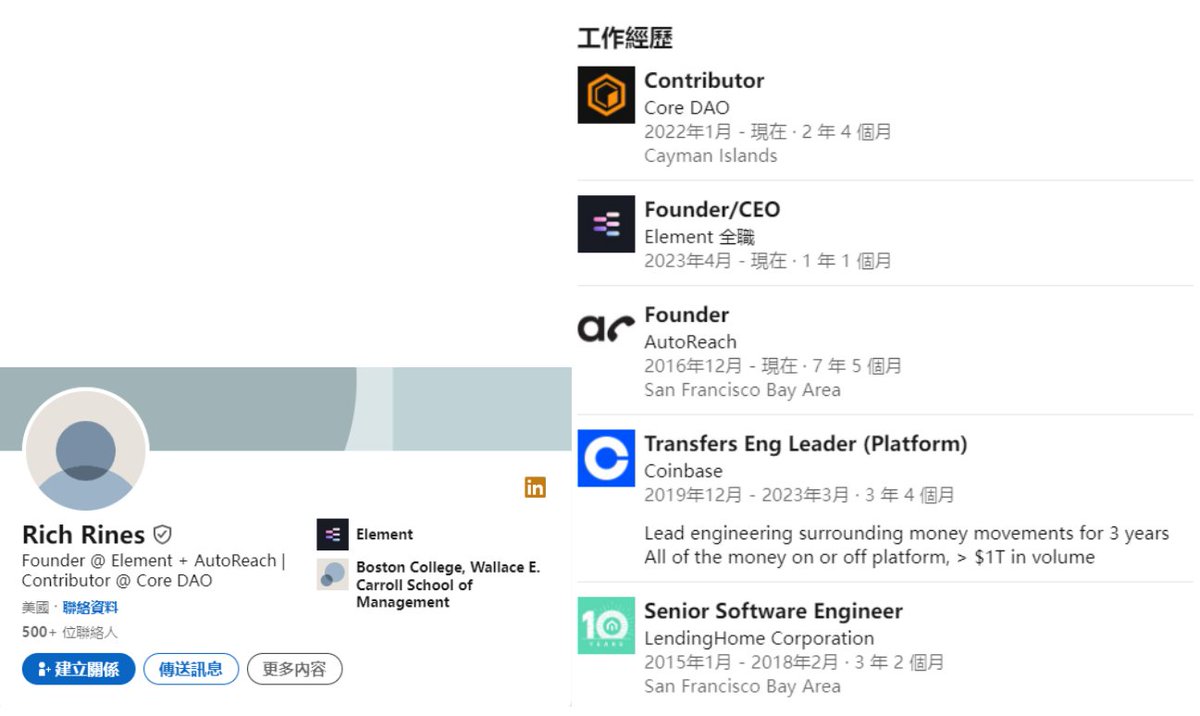 Arya_web3's tweet photo. 最近吸引眼球的 $CORE ,很多人都很好奇是什么，对项目的褒贬不一，今天我就站在一个第三方当的角度去谈一下 $CORE 解决的是什么问题，团队背景是怎样的，今天我们就来聊一聊 $CORE 。
特别声明，本篇文章不作为投资建议，更不是广告，存粹是内容分享。

$CORE :L1+EVM+BTC算力抵押

一、项目定位
作为一条支持EVM的公链，和BTC结合，允许 BTC的矿工将BTC算力质押到 $CORE 的验证 节点上，弥补BTC挖完以后的问题，是对BTC矿工的补偿。
二、项目介绍
Core DAO 是 EVM 兼容的 L1 公链。Core 是 Geth 代码库的演变，利用 BSC 团队所做的改进，通过硬分叉增加了更大的吞吐量和更便宜的交易费。CORE 是一种不会引起通货膨胀的加密货币，旨在通过完全去中心化的方法自动执行获利策略。Core能够保持去中心化，而不会出现传统 PoW 共识系统中出现的性能折衷。
和其他 L1 相比，Core DAO 的优势：核心区块链基于 Satoshi Plus 共识——PoW 和DPoS（委托 BTC 算力和委托 CORE 质押）的组合运行。 这种组合使核心区块链
具有其他 L1 的可扩展性和安全性，并增加了只有比特币的 PoW 才能提供的去中心化。 通过比特币 PoW 去中心化，结合 EVM 兼容性和治理。
三、技术亮点
Core 采用 SATOSHI PLUS 共识机制，结合了工作量证明（PoW）和委托权益证明（DPoS）。该机制旨在确保链的安全性和可扩展性。
• Core 可作为第二个比特币区块奖励来维护比特币网络，为比特币矿工提供奖励。
• 开发者可以在 Core 上轻松部署和运行以太坊 dApp。
• Core 基于 SATOSHI PLUS 共识，结合了 PoW 和 DPoS 特性，提高了区块链的吞吐量和交易成本效益。
四、Core DAO 生态建设
其实是有生态的，因为这是一条兼容EVM的公链，直到我查找资料才了解到原来已经有生态落地了。
Layerzero —跨链互操作协议： LayerZero 是一种互操作性协议，它使用一种新技术使不同的区块链网络更容易相互连接。LayerZero 为可扩展、安全和去中心化的跨链互
操作性提供了框架。通过将各种链连接到一个平台和接口，多链应用程序可以方便地通信、转移数字资产并达成共识。Core 与 LayerZero 的集成是快速扩展用例和开发
的早期机会。LayerZero 此前宣布完成 1.35 亿美元 A+ 轮融资，由 FTX Ventures、红杉资本与 a16z 共同领投，Coinbase Ventures、PayPal Ventures、Tiger Global
和 Uniswap Labs 等参投，投后估值为 10 亿美元。
LFG Swap —Core 上首个 DEX： LFGSwap 原是 ETHW 链上的头部 DEX，曾经创造了1 天达到一千万美金 TVL 的傲人成绩， LFGSwap 从原本在 ETHW 链上的 DEX（去中
心化交易所）迁移到 Core 链上。LFGSwap 是一个社区驱动的组织，他们致力于创新，并将多种去中心化市场和工具整合在一起，以打造一个与众不同的去中心化交易所，并具有 DAO 属性，为用户提供更有趣的体验。迁移到 Core 链上将加强 LFGSwap ，CoreDAO 之间的合作，并为两个社区带来互惠互利的机会。这次迁移对 CoreDAO、
LFGSwap 和用户都是有利的，将为 Core 带来更多原生加密货币用户，并为 LFGSwap提供更大的社群基础，最终促进两个社区的发展。
Elementwallet—Core 上首个钱包： elementwallet 是为 Core network 构建的第一个钱包应用，作为访问 Core 网络的第一个也是主要的接口，Element 将从加密钱包功能开始，使 Core 参与者能够发送、接收和抵押 CORE 代币以及许多其他功能。最终，随着 Core 和 Element 的共生发展和扩展，Core 协议将可以通过 Element 轻松访问。
五、相关合作
加密矿企 Core Scientific 宣布与 CoreWeave 签订多年合同，提供高达 16MW 的数据中心基础设施，以支持 AI 和 HPC 工作负载。该合同的潜在收入超过 1 亿美元，标志着 Core Scientific 在奥斯汀的托管业务的扩展，并将支持 CoreWeave 的 GPU 计算需求。
截至 2024 年 1 月，Core Scientific 在五个美国州共运营七个数据中心，总运营容量达到 724MW。
Core DAO 宣布与 CoreWeave 签订多年合同，提供数据中心基础设施，以支持 AI 和HPC 工作负载，该合约相关的总潜在收入超过 1 亿美元。
六、融资
Core Foundation 推出 Core Venture Network (CVN)，联合 50 多名风险投资家和投资者，为 Core Chain 的生态系统提供动力。首先是宣布为核心链上的非洲、拉丁美洲和东南亚建设者分配 1500 万美元。
七、团队
RICH Rines ：前 Coinbase高管。
八、经济模型
CORE 的区块奖励将在 81 年内支付。 这段较长的时间通过在过渡到纯粹通 过交易费用补偿之前充分激励所有网络参与者来增加链成功的可能性。 这种以 CORE 形式出现的额外区块奖励也可以被认为是现有 BTC 矿工在比特币区块 奖励停止后（大约 2040 年）通过利用其现有哈希能力成为核心网络上的验证 者来继续获得补贴的一种方式。
• 贡献者（现有和未来）：15% 
• 用户：25.029% 
• 节点挖矿：39.995% 
• 储备：10% 
• 财政：9.5% 
• 中继奖励：0.476%
发行总量：2.1亿枚
当前流通量：41.7%，流通市值：33亿美金

九、总结
1、团队背景不错
2、前期洗盘洗的彻底
3、比特币4月份减半行情，有利于 $CORE ,和BTC减半行行情结合，是炒作的热点；
4、接下来上线的 #babylon 也是再质押的 概念，也会带动 $core 的发展

风险点：一切投资都有风险，短期涨幅较高，有抛压的风险

今年的3月8号就写好了 $CORE 的报告，一直没有入手，等到了1.7U突然拉升，才建仓。
本报告是由社区小伙伴 #BEN 和我一起完成，小伙子越来越优秀。

$CORE  @Coredao_Org