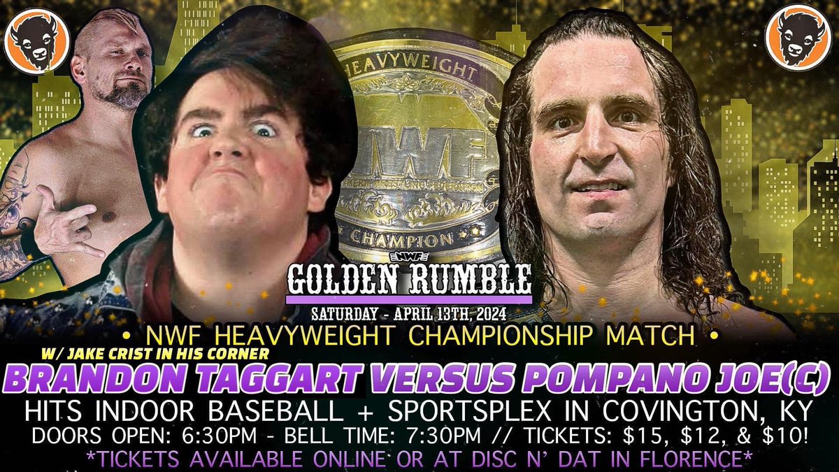 🚨BREAKING NEWS🚨

Due to injury, <a href="/TheJakeCrist/">Jake Crist</a>
will not be able to wrestle on April 13th at <a href="/Hitsindoorbase1/">Hitsindoorbaseball</a>!

However, he will still be appearing that night in the corner of the returning Brandon Taggart!

NWF Championship 
<a href="/pompanojoe/">Pompano Joe</a> vs @TaggartYLM 

🚪6:30 pm
🔔7:30 pm