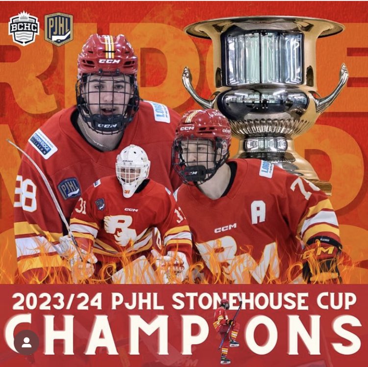 See you in Kimberley! Congratulations to @ThePJHL Ray Stonehouse Cup CHAMPION @flamesjunior … graphic courtesy of the PJHL