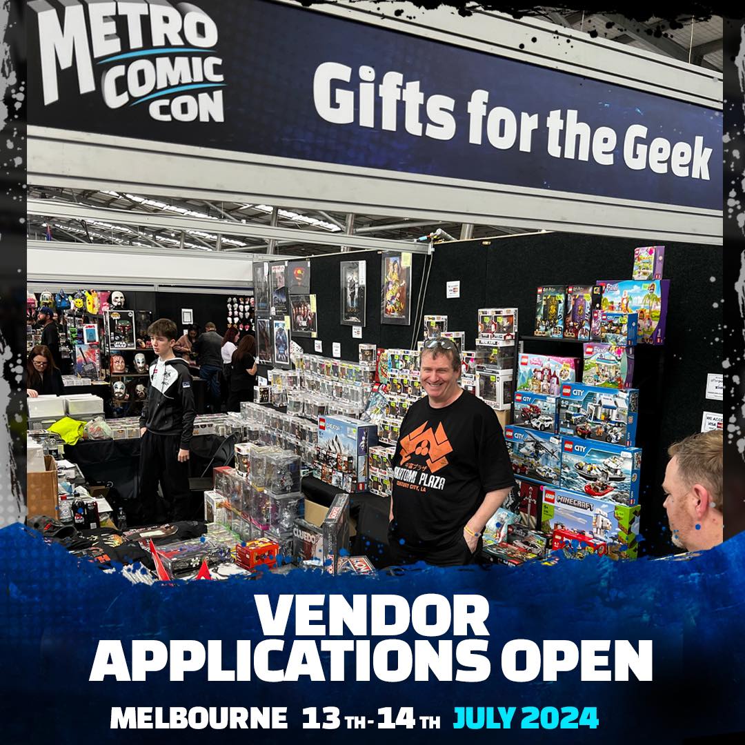 Applications are open for exhibitors for @MetroComicCon 2024, 13th & 14th of July @ Melbourne Showgrounds. Get your application in now, before early bird pricing closes. Exhibitor packs & application forms can be found here under Downtown & City Central: metrocomiccon.com.au