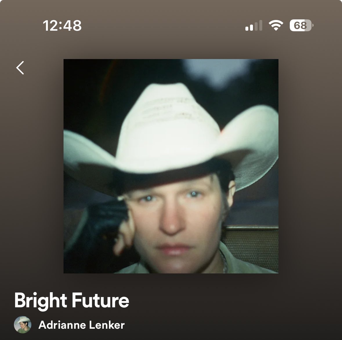 I’m normally a metalhead (but listen to everything provided it slaps), but today’s folky gem is the new album by Adrianne Lenker ‘Bright Future’.

This was recorded straight to tape. 

Fuckin’ gorgeous ❤️

#music #listening #todaysmusic