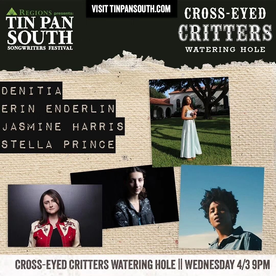 Change The Conversation is Proud to Present @stellaprince100 hosting her own round at @TinPanSouth & MAKING HISTORY as the youngest person to host/ perform at the festival & it will be the first all-female FOLK MUSIC round w/ @denitiadenitia @erinenderlin and @_jasmine_harris_❤️