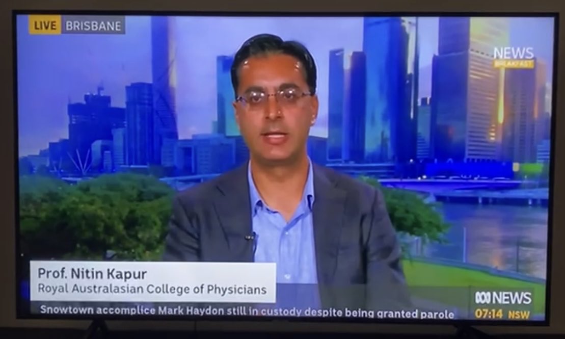 Discussing the ⁦@WHO⁩ new complimentary feeding guidelines for infants 6-24 months of age ⁦@abcnews⁩ ⁦@abcbrisbane⁩ and what it changes for the Australian parent and paediatrician ⁦@TheRACP⁩ ⁦@DrJackiSmall⁩ ⁦@DrNiroKennedy⁩ #PCHD