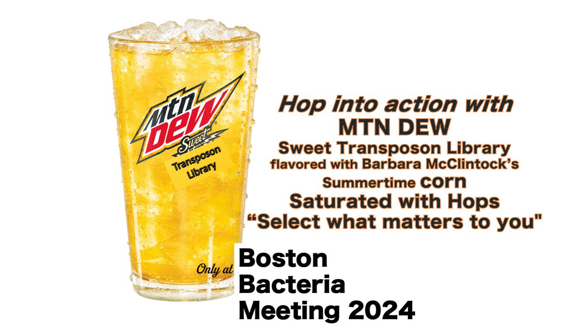 Reminder that this year's Early Registration/Abstract Submission deadline is April 3rd! This Wednesday! Also quench your bacterial genetics thirst! and try this delicious new offering at a media kitchen near you. bostonbacterial.org/registration/