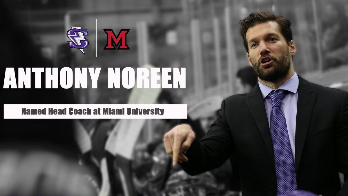 President of Hockey Operations/Head Coach Anthony Noreen has been named Head Coach at Miami University. He will continue with the Storm through the remainder of the regular season and postseason.