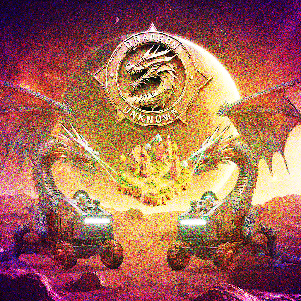 AdamsAppleGames's tweet photo. Draagon Unknown is here! 🙌🎉

Our explorers have sent us some severely distorted images after exploring the black hole known as "Planet Oblivion"

It appears they've discovered an alternate universe,  where dragons are attempting to save the future of draagonity.

#planetunknown https://t.co/SCS3f8K5uH