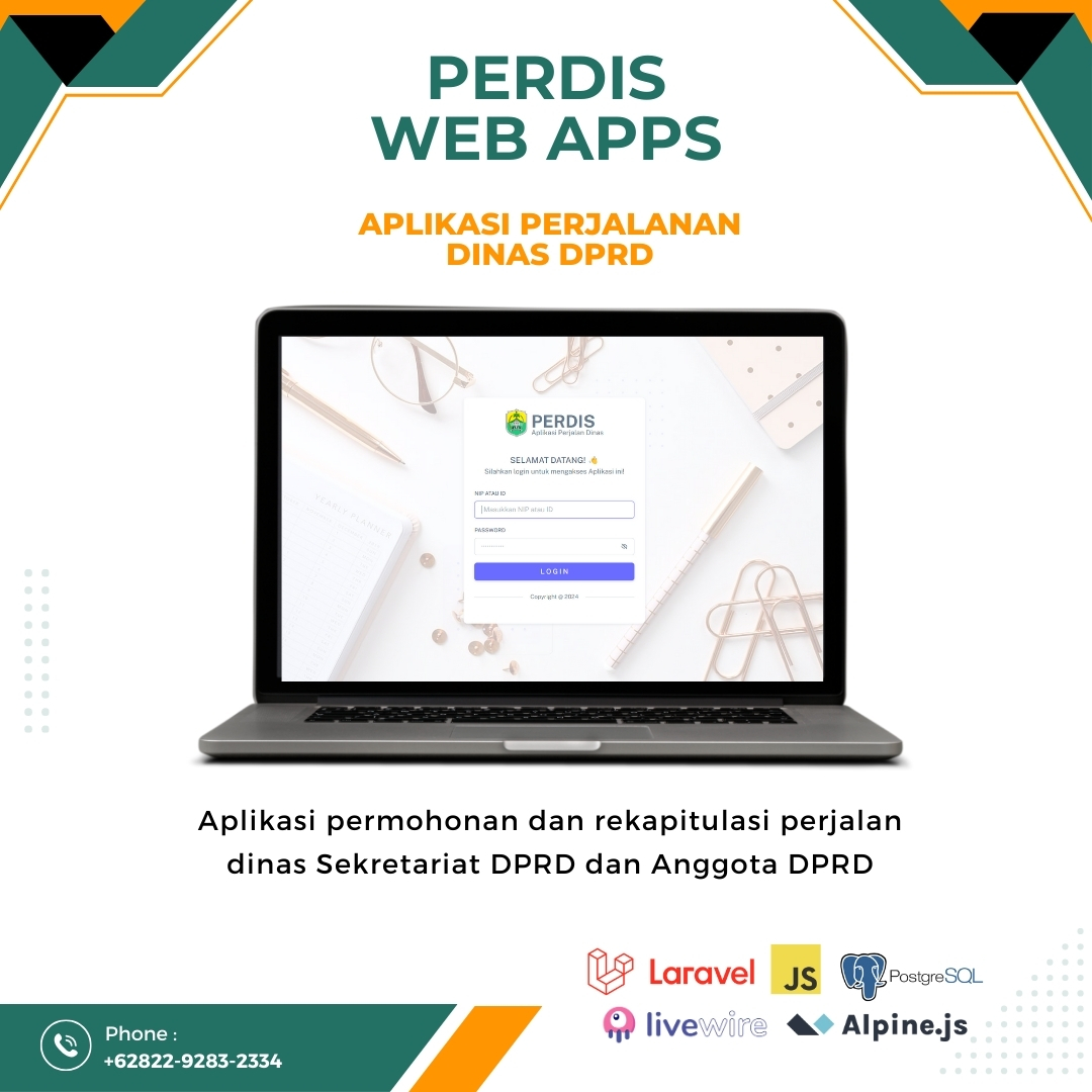 _rahmatputra's tweet photo. 💻 PERDIS Kabupaten Buol

Dimana dapat melakukan pengajuan perjalanan dinas serta dokumen SP2D, SPPL dan Laporan Perjalanan Dinas.

#portfolio #webdeveloper #frontenddeveloper #backenddeveloper #fullstackdeveloper #laravel #livewire #alpinejs #javascript #sqlserver #postgresql https://t.co/1XezPuTvEk