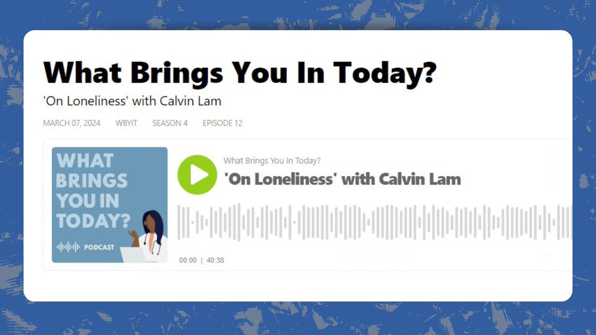 The journey in medical training and #medicine is rewarding but can be an isolating experience. Listen to this episode of @WBYIT_uwsmph on overcoming loneliness, its impact and the importance of connection and belonging in #MedEd: bit.ly/43AYtFY