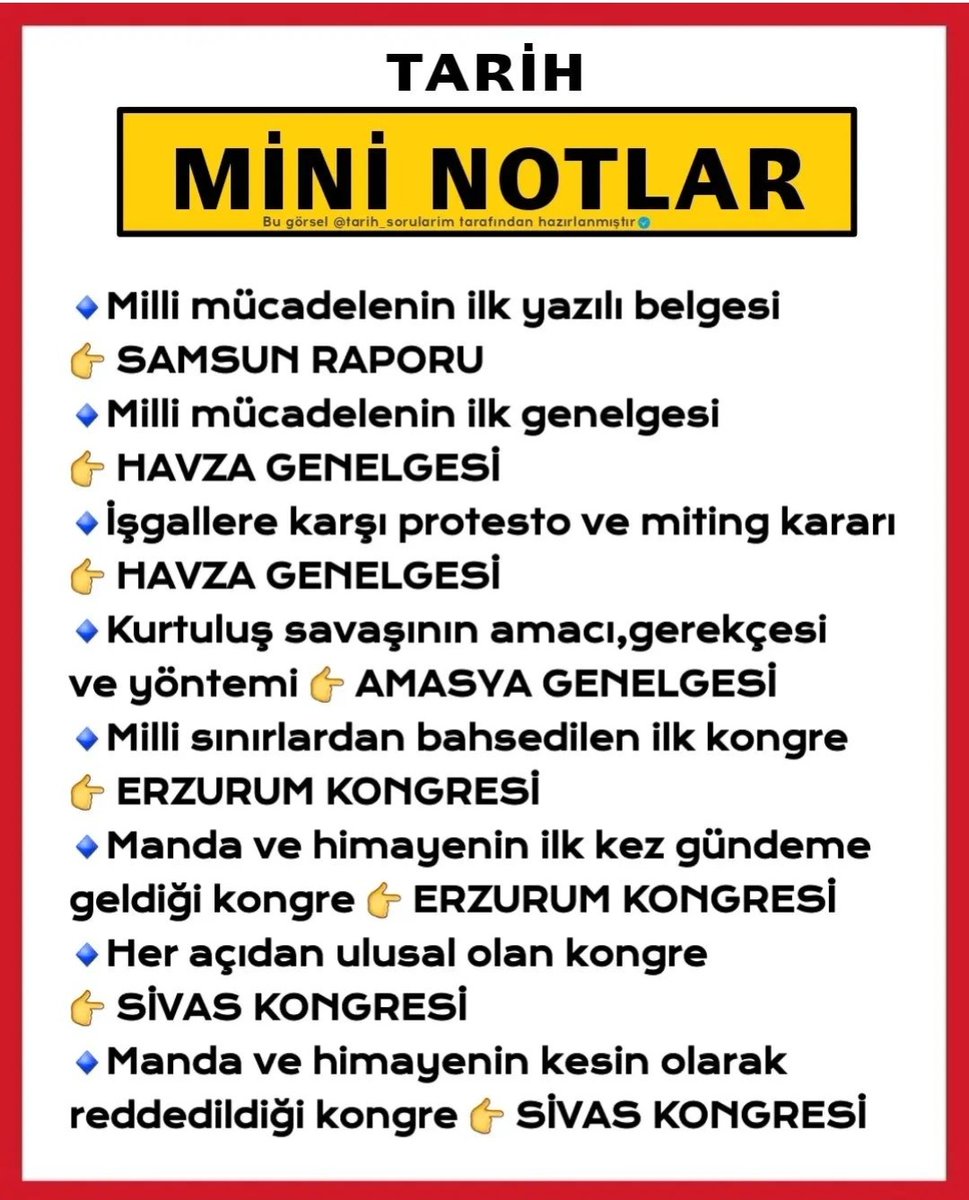 ⭐  TARİH mini notlar ⭐

#kpss #kpss2020 #kpss2021 #kpss2022 #kpss2023 #kpss2024 #öğretmen #yusuftekin #mehmetsimsek