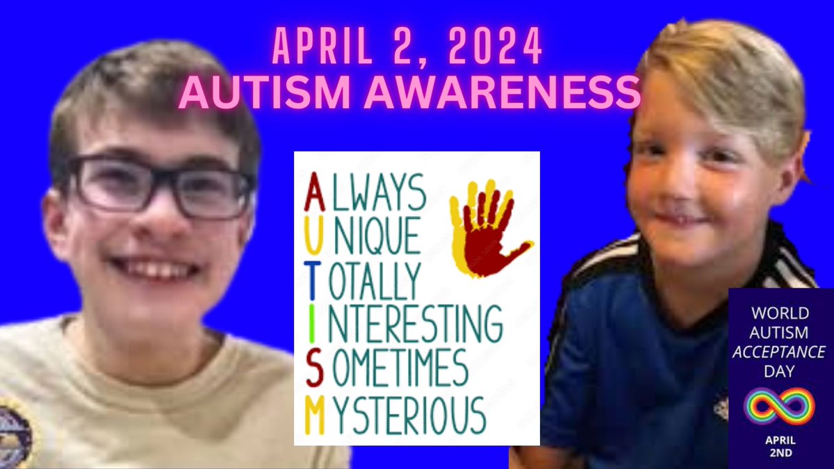 Tomorrow, April 2, 2024, is #WORLDAUTISMACCEPTANCEDAY Please join me in spreading the word. #TheyDeserveBetter #SebastianRogers and #JJVallow Deserved Better! #WorldAutismAcceptanceDay #TrueCrimeDiary #TrueCrime #ChadDaybell
