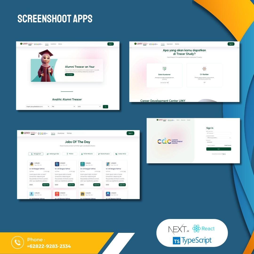 _rahmatputra's tweet photo. 💻 Landing Page CDC UMY

Landing page CDC UMY Yogyakarta ini dibuat sebagai media portal untuk dapat mengakses CDC UMY

#portfolio #webdeveloper #website #frontend #backend #fullstackdeveloper #cdcumy #careerdevelopmentcenter #javascript #nextjs #typescript  #restfull #api https://t.co/eVFml2s6hC