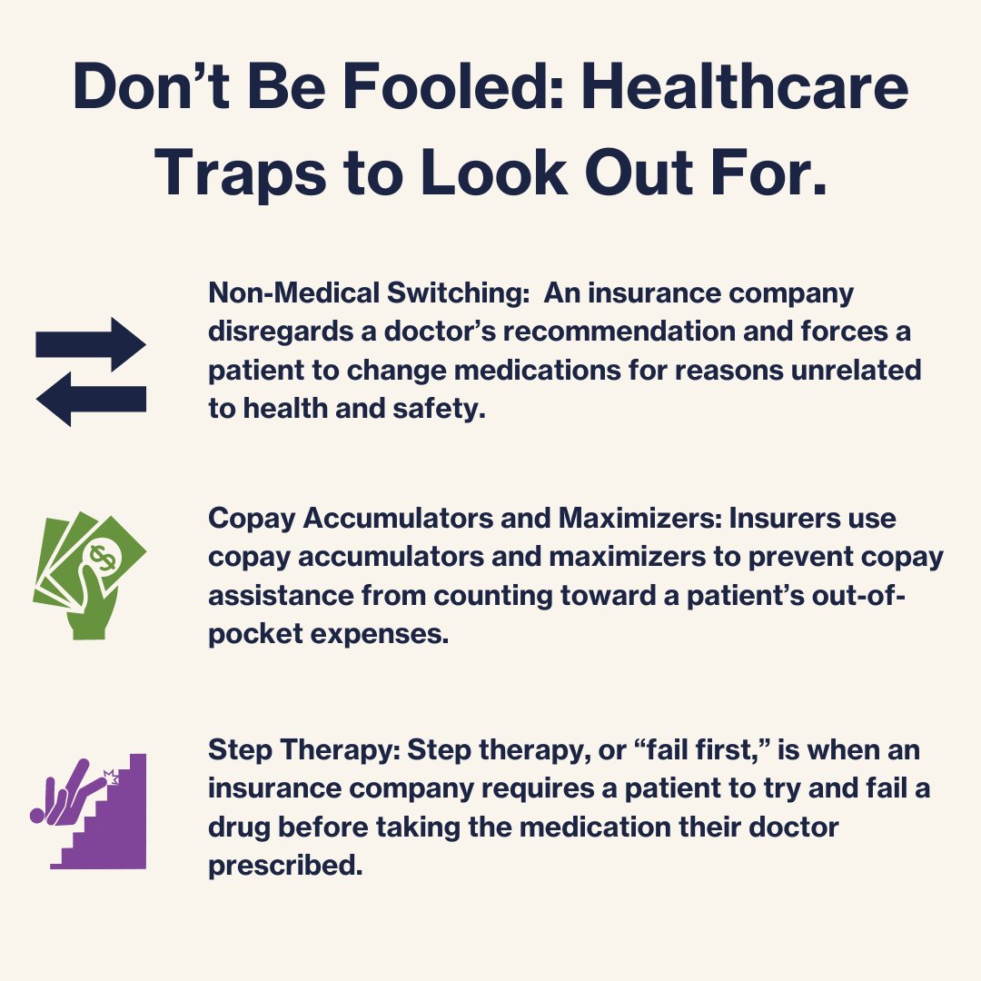 Happy April Fools! When it comes to healthcare tricks, we don't joke around. From slippery step therapies to sneaky copay maximizers and mind-bending non-medical switching, these healthcare policies give many an unwelcome surprise. #AprilFools