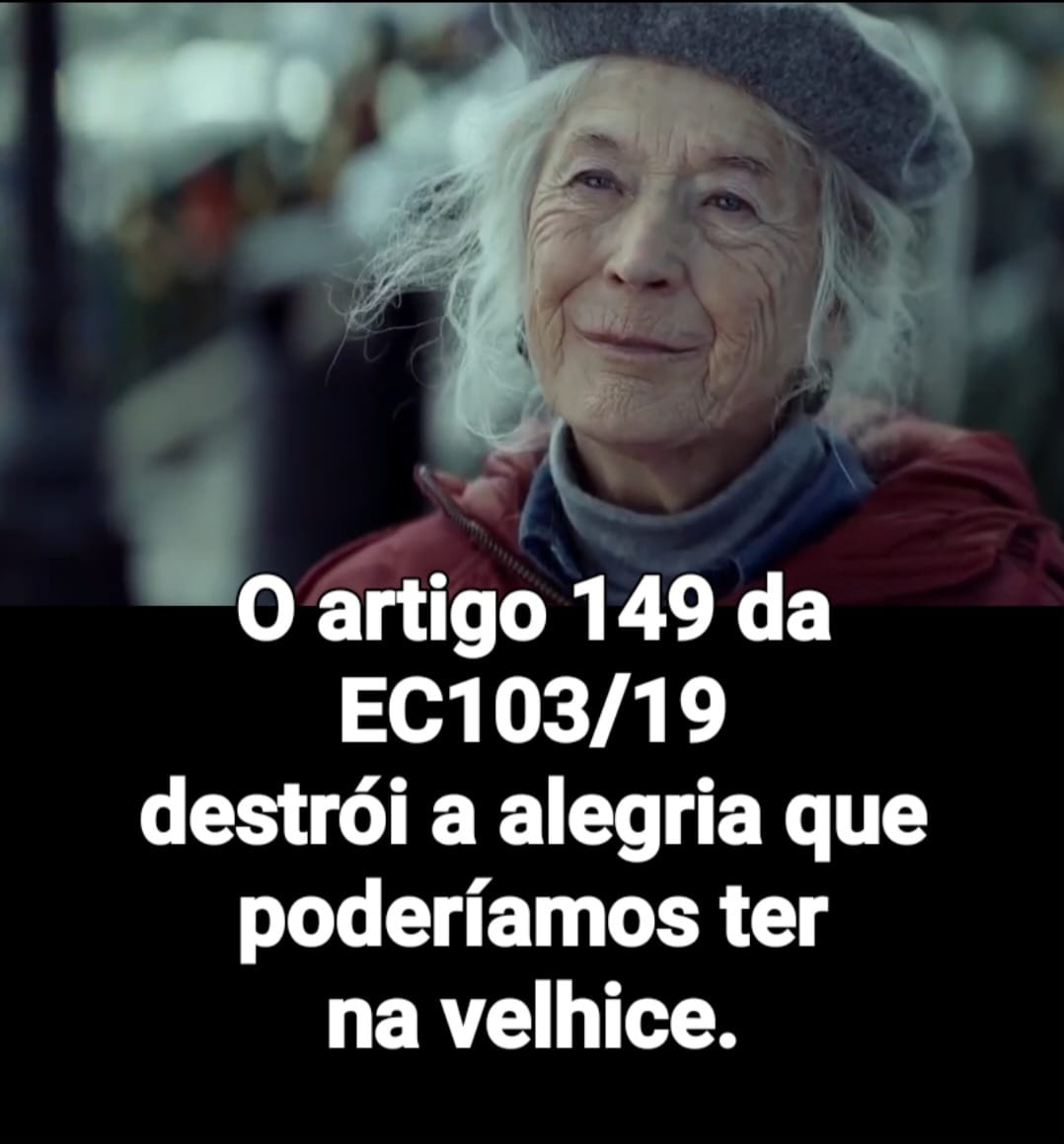 SempreApoema's tweet photo. @LoguercioRosely @CelsoGiannazi @nunesmarquesk @MinAMendonca @Cristianozaninm @FlavioDino Envelhecer, com dignidade, restringe cada vez mais acessos e conquistas? Revogue art. 149 da EC 103/19. 
@STF_oficial
@gilmarmendes
@LRobertoBarroso
@nunesmarquesK
@MinAMendonca
@alexandre
@Cristianozaninm 
@FlavioDino
Confisco Indevido
#AposentadosPrejudicados https://t.co/Ibf21wNLbw