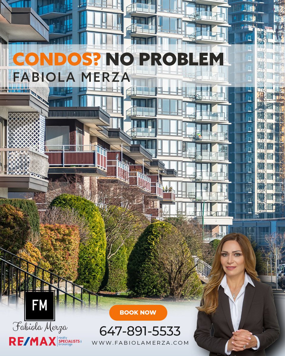 FabiolaMerza's tweet image. Whether you are looking for houses or Condos, We've got your back

Contact us now:
- 647.891.5533
- fabiolamerza@gmail.com
- fabiolamerza.com
- 2691 Credit Valley Rd, Mississauga, ON L5M 7A13dfabiola_merza_