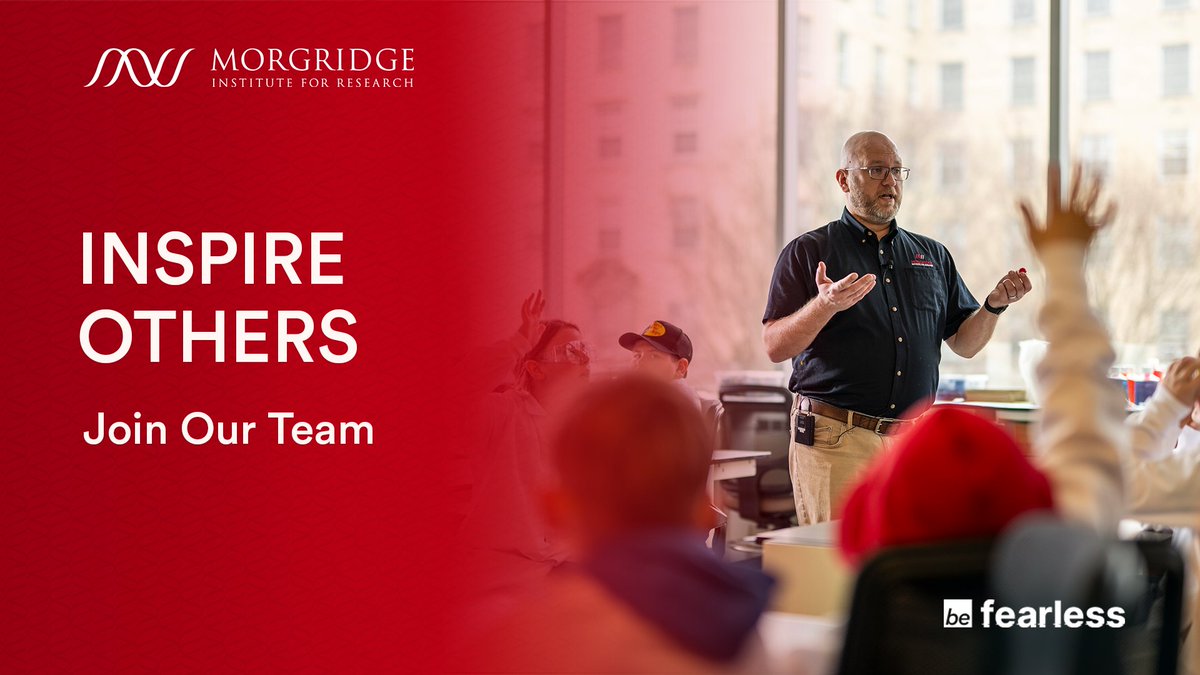 #Hiring-Bring your creative approach to DONOR ENGAGEMENT @Morgridge_Inst. Develop & execute engaging programs, including in person & virtual events. Full benefits-incl parking-a fun team & beautiful work environment all part of the job. Salary min $65k/yr. morgridge.org/job-posting/do…