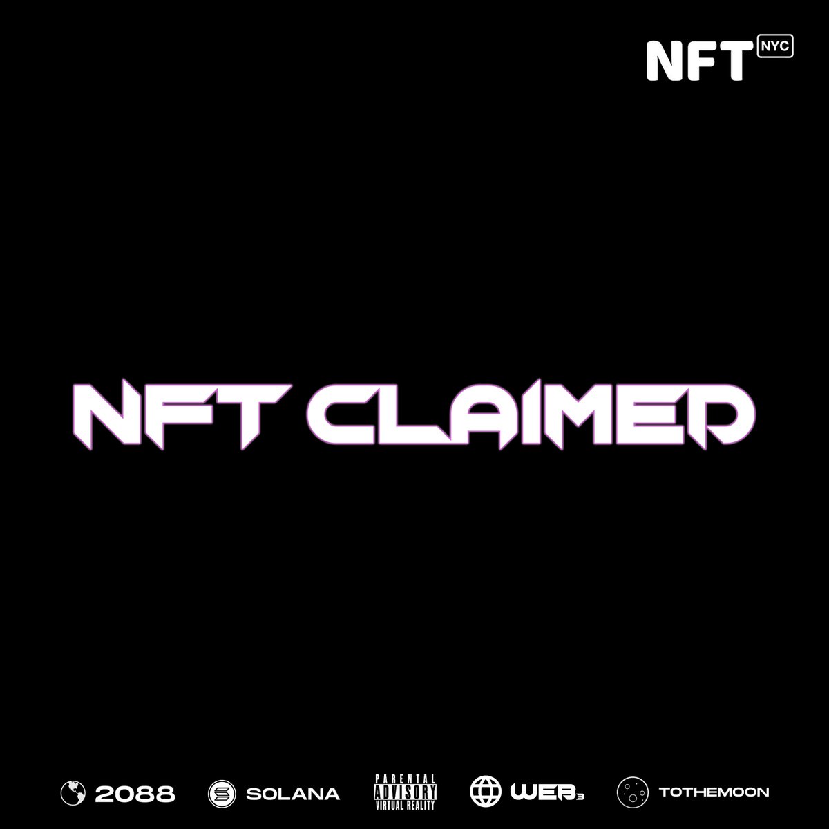 Congratulations! 🎉
You found us on <a href="/NFT_NYC/">NFT.NYC</a>
Send SOL address in the comments👇