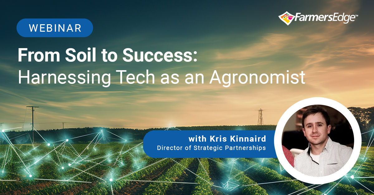 Join Kris Kinnaird, Director of Strategic Partnerships, on April 2nd at 10:00 am CT for a free webinar on Harnessing Technology as an Agronomist. Discover how our cutting-edge solutions and our innovative offerings can support your business. Register here: loom.ly/2q0qI4Y