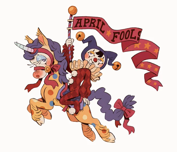 The April Fool is here to announce it is a day of jokes and sillyness  
